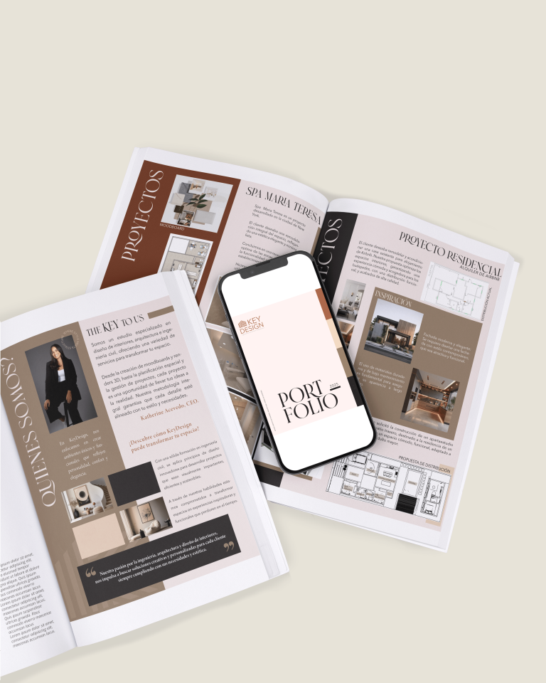 luxury brand identity and portfolio design for female entrepreneur