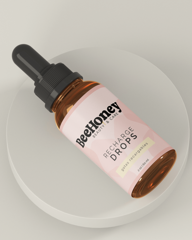 packaging label design for haircare brand