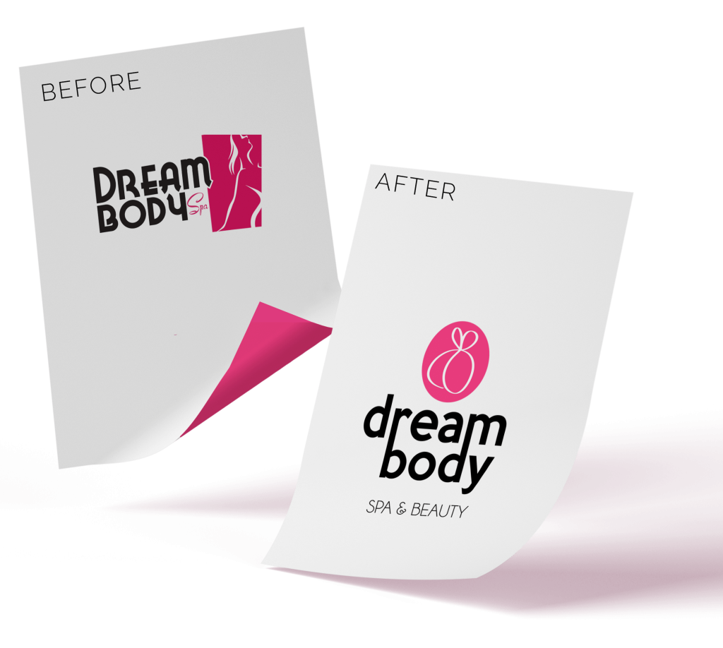 rebranding of identity or brand refresh for skincare brand