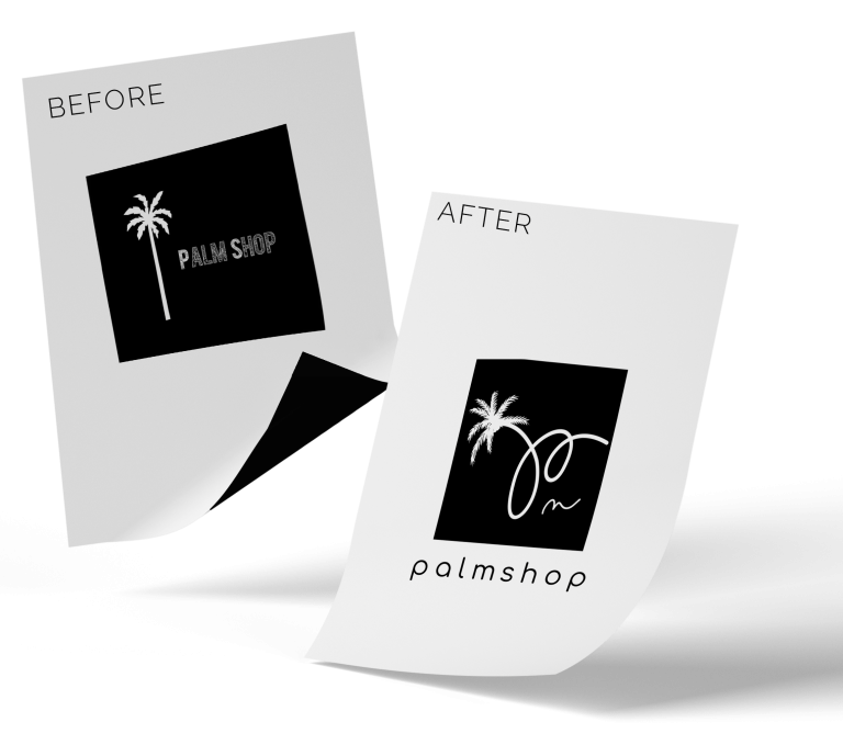 rebranding of identity for clothing store